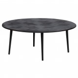 KARO BLACK BROWN METAL CAFETABLE 100 - CAFE, SIDE TABLES